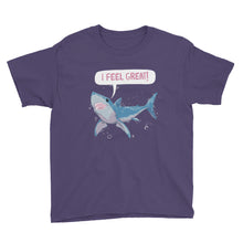 Great White Shark Feels Great Youth Short Sleeve T-Shirt