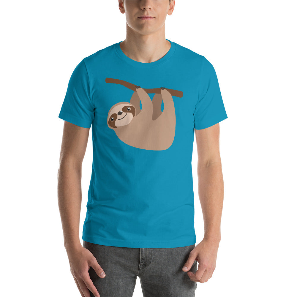 Cute Sloth on a Branch Short sleeve men's t-shirt