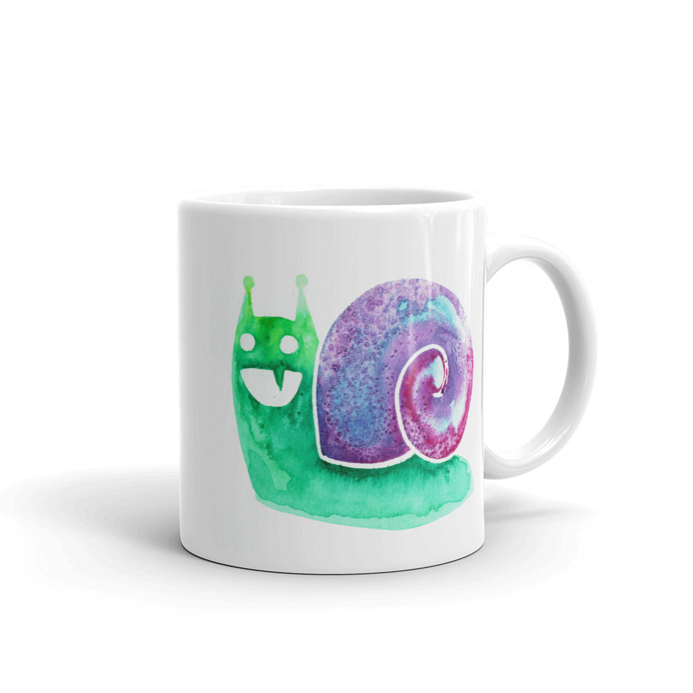 Sharptooth Snail Watercolor Coffee Mug