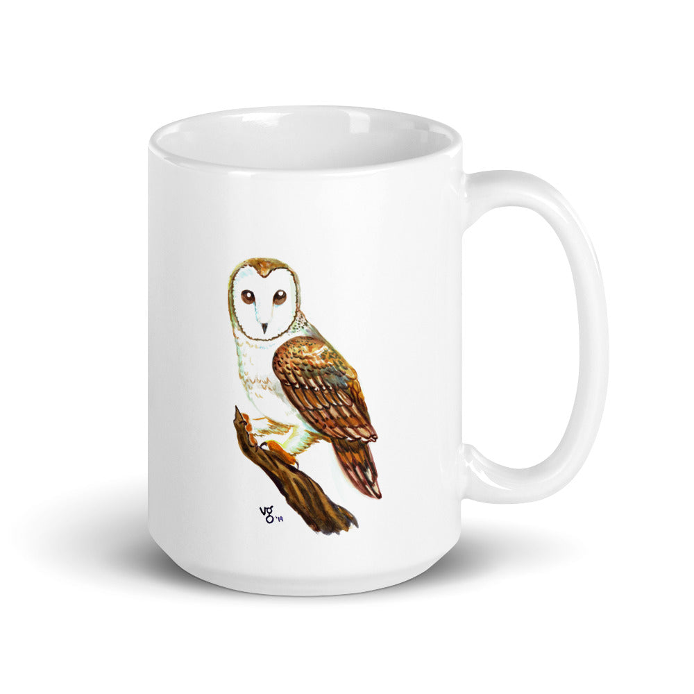 Watercolor Barn Owl Mug