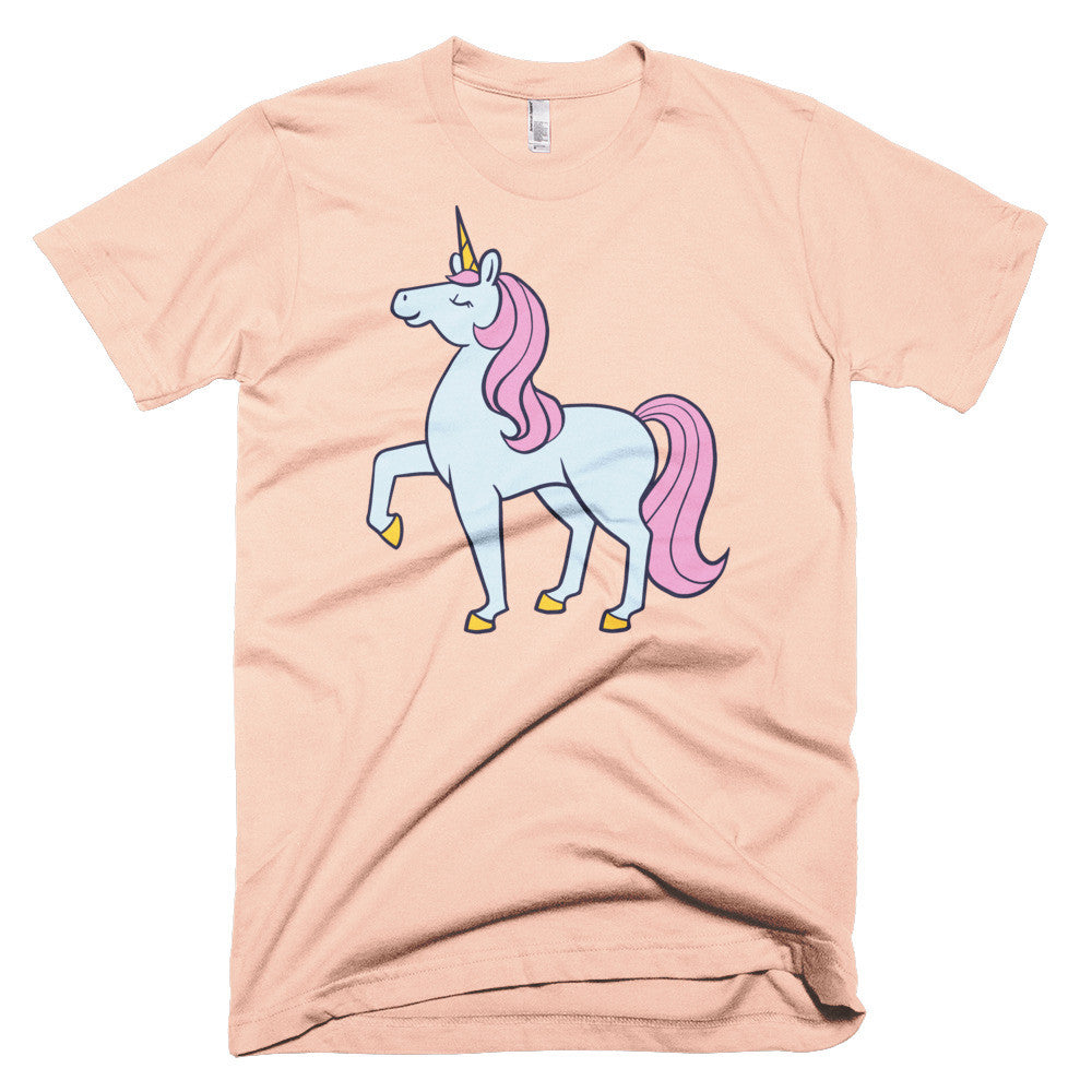 Blue and Pink Unicorn Short sleeve men's t-shirt