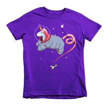 Space Unicorn Princess Astronaut Short sleeve kids t-shirt