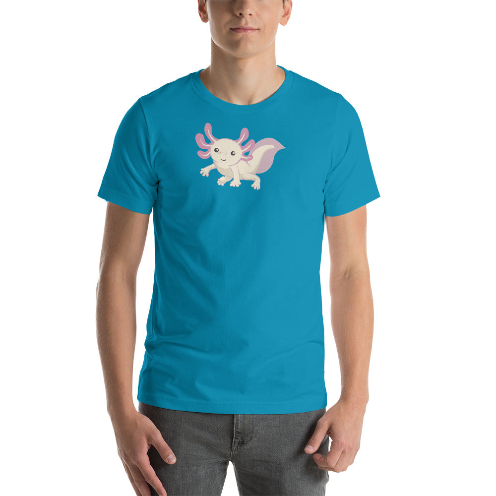 Cute Axolotl Short sleeve unisex t-shirt