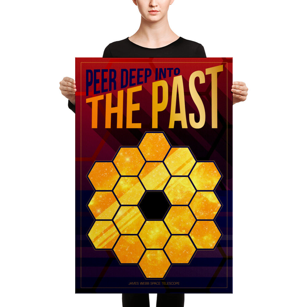 Peer Deep into the Past JWSTart Signed Canvas Print