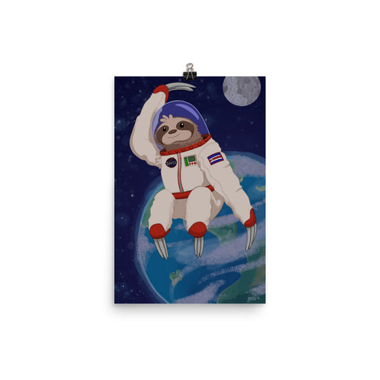 Space Sloth Poster