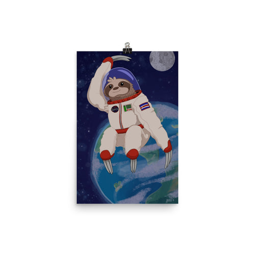 Space Sloth Poster