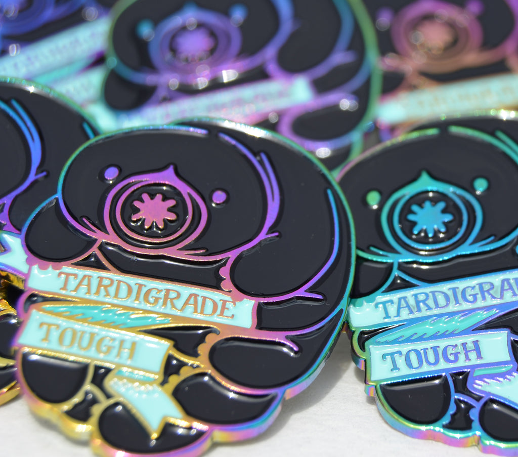 Tardigrade Tough Enamel Pin