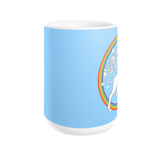 Sparkly Rainbow Unicorn Coffee Mug 15oz - Sharptooth Snail