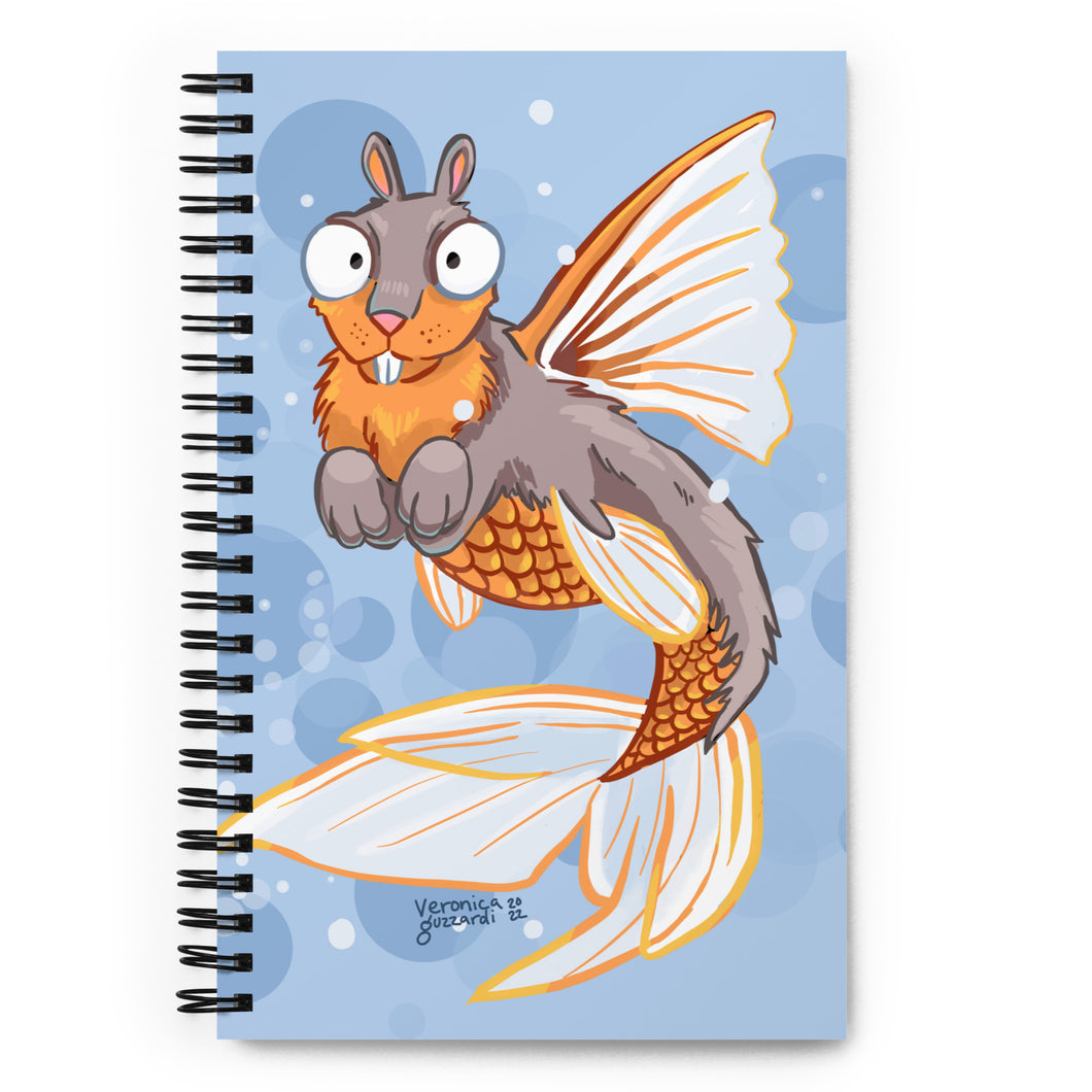 Squirreldfish Spiral notebook
