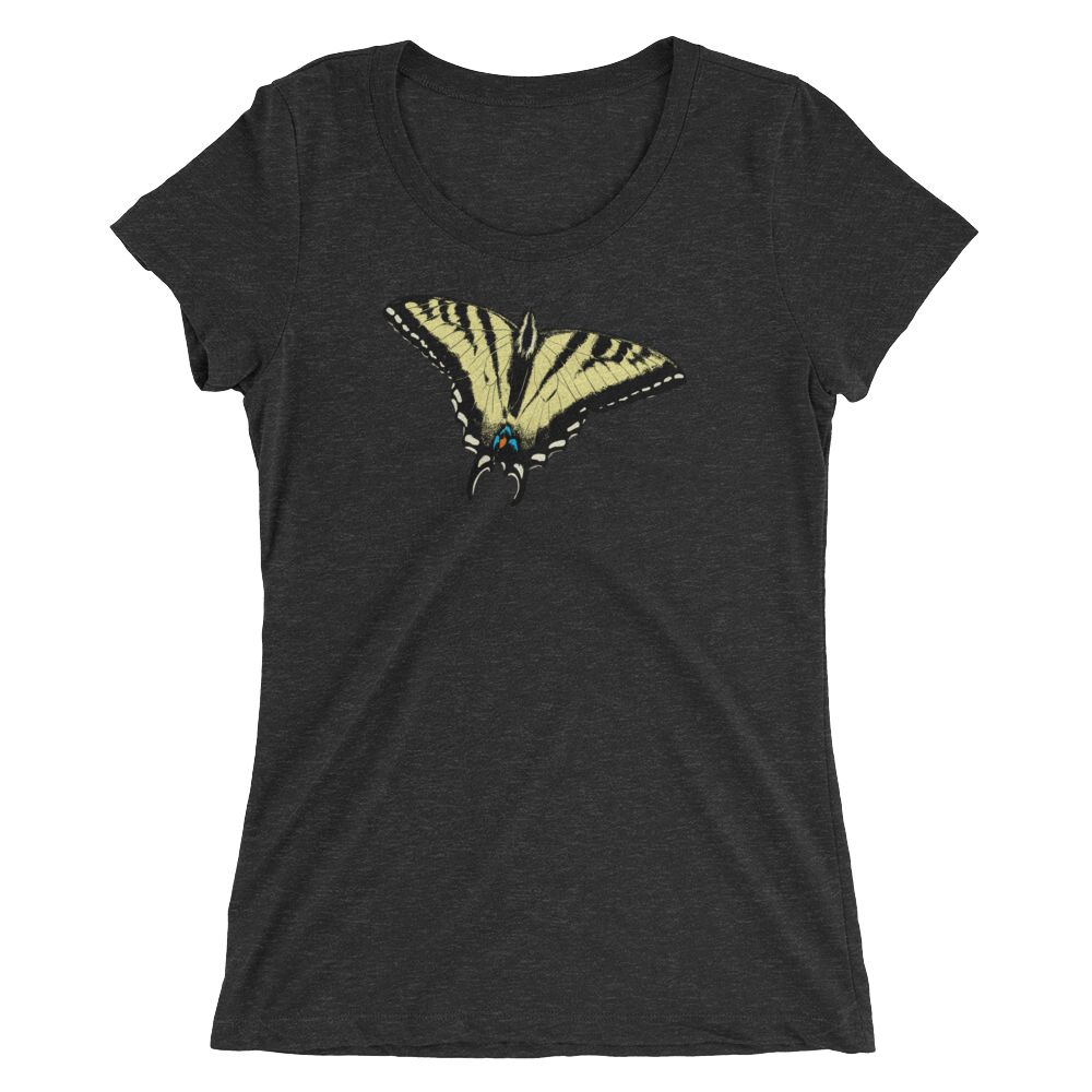 Western Tiger Swallowtail Butterfly Short sleeve women's t-shirt