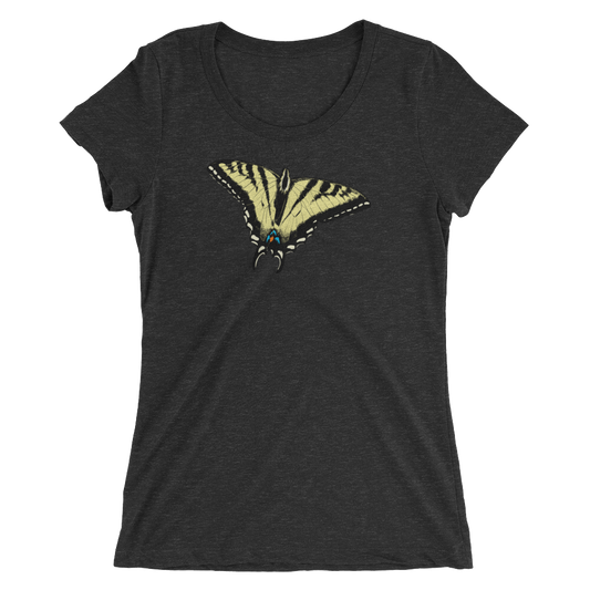 Western Tiger Swallowtail Butterfly Short sleeve women's t-shirt