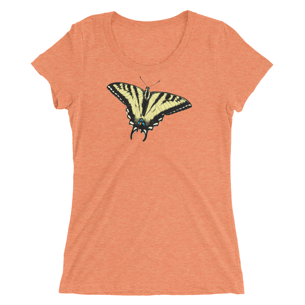 Western Tiger Swallowtail Butterfly Short sleeve women's t-shirt