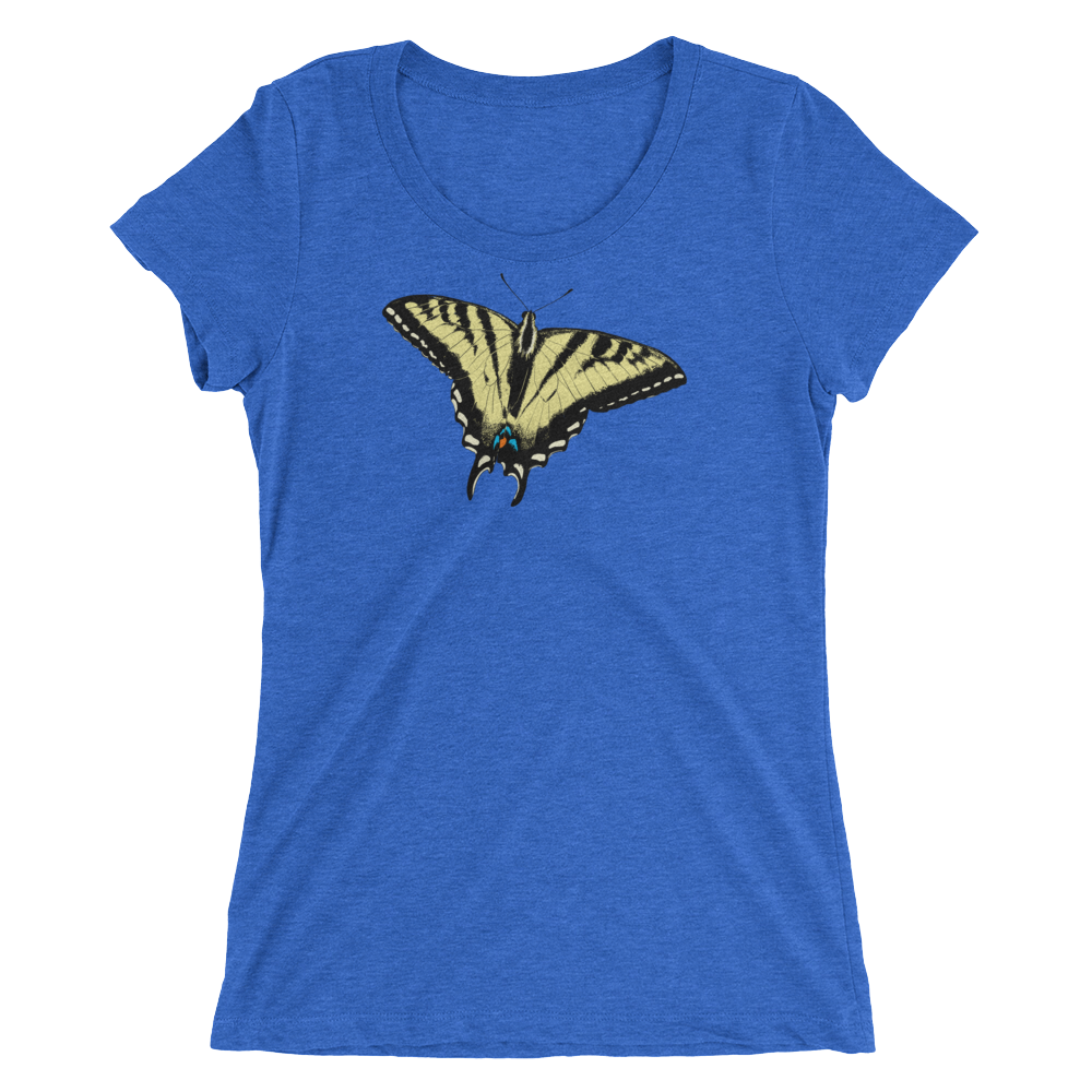 Western Tiger Swallowtail Butterfly Short sleeve women's t-shirt