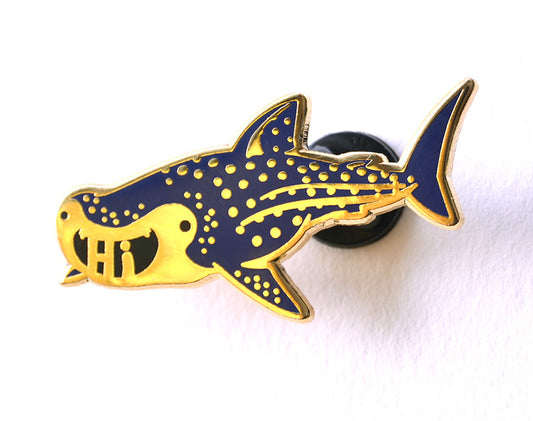 Whale Shark "Hi" Enamel Pin