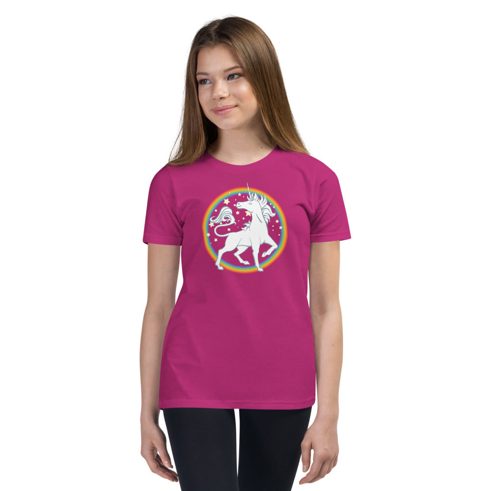 The Sparkliest, Most Fabulous Unicorn of Them All Youth Short Sleeve T-Shirt